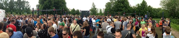 Открытие Воркаут-площадки в Парке им. 50-летия Октября (г. Москва)