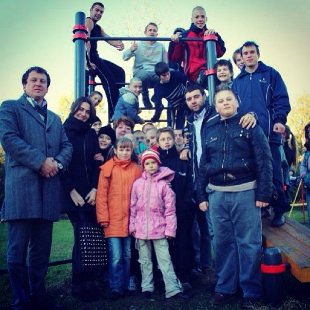 Открытие Воркаут-площадки в школе для детей-сирот (г. Санкт-Петербург)