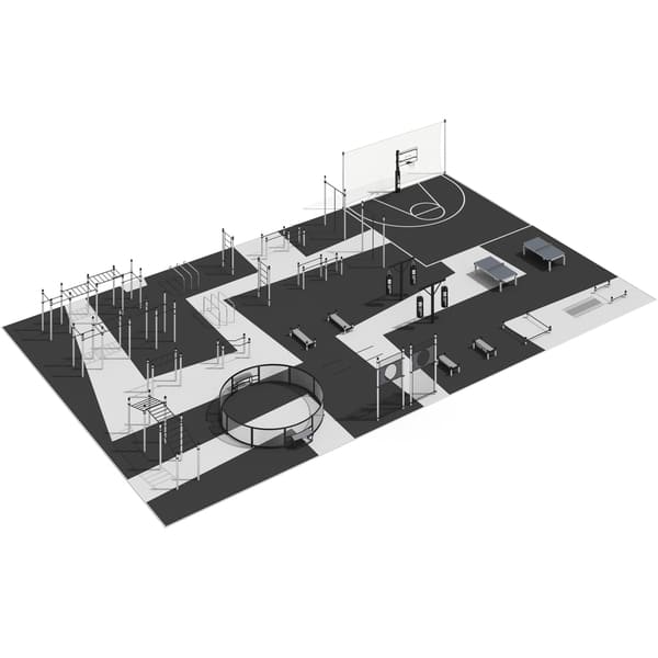Спортивный кластер №17 - 814 м2 (37 х 22 м)