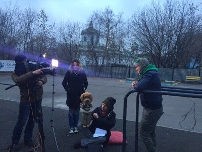 На спортивной площадке KENGURU.PRO побывал лучший друг детей - Филя